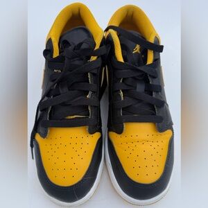 Jordan Black and Gold Sneakers